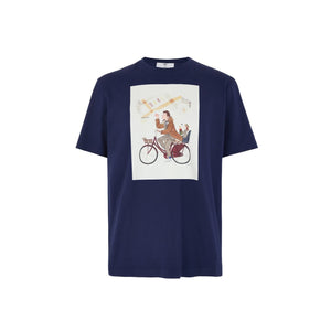 Copy of DAKS X Mr Slowboy Anniversary T Shirt 'Piccadilly' Navy DAKS M