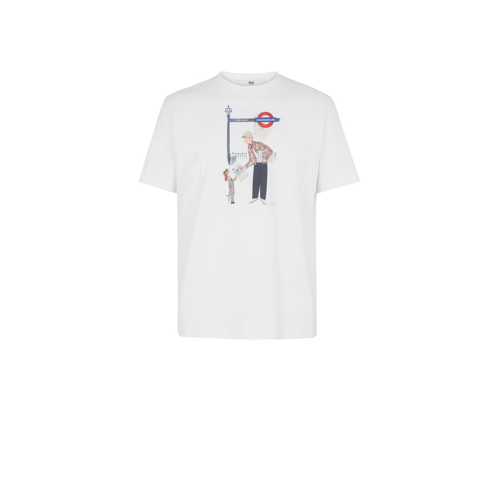 DAKS X Mr Slowboy Anniversary T Shirt 'Tube Station' DAKS M