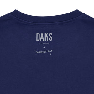 Copy of DAKS X Mr Slowboy Anniversary T Shirt 'Tube Station' Navy DAKS M