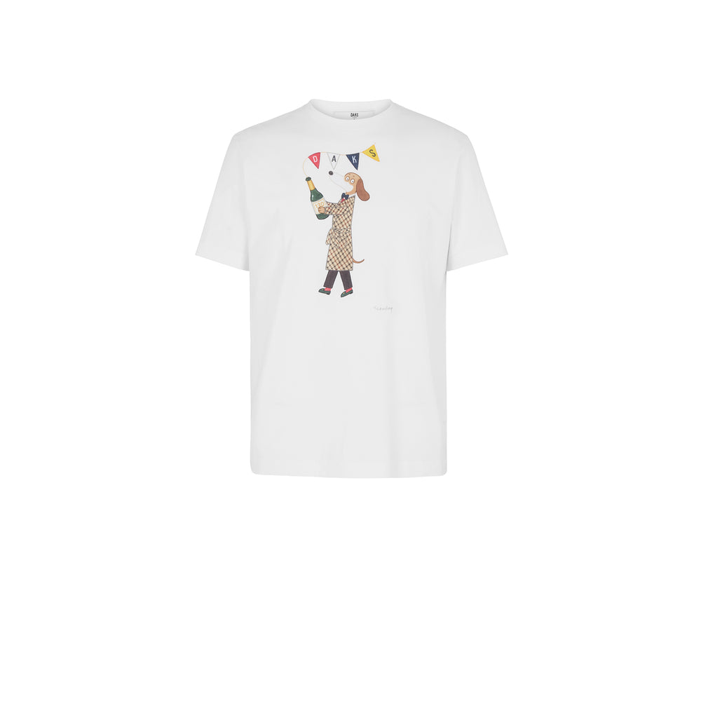 DAKS X Mr Slowboy Anniversary T Shirt 'Champagne'