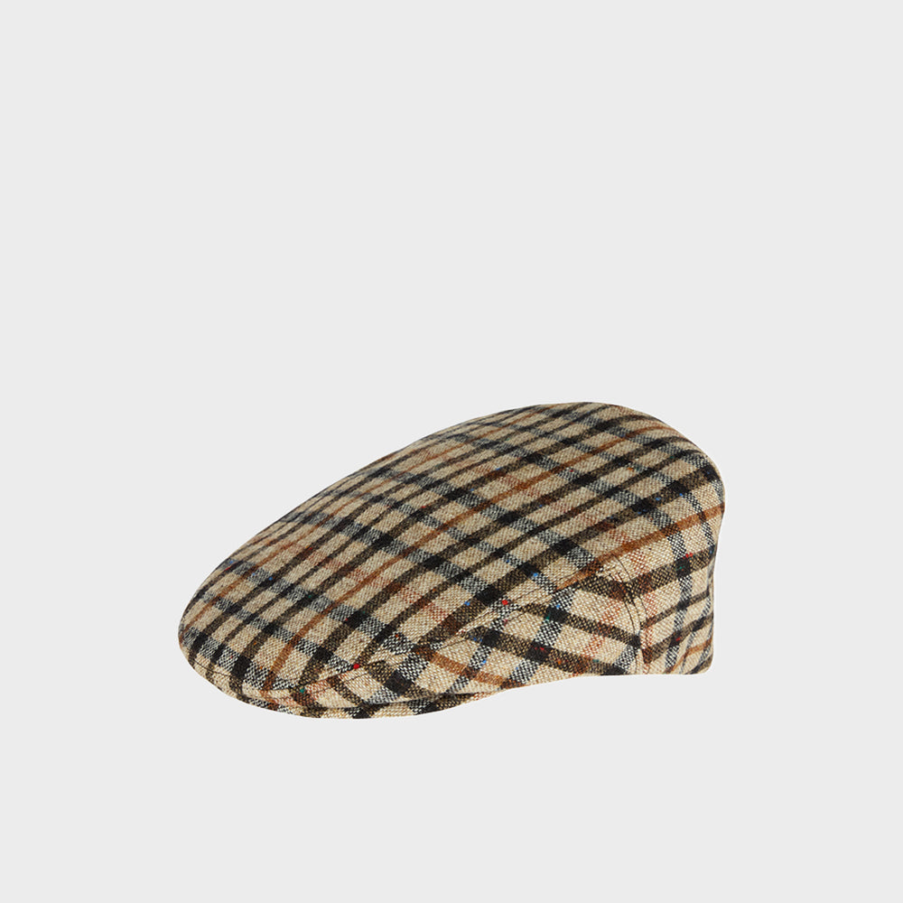 House Check Flat Cap