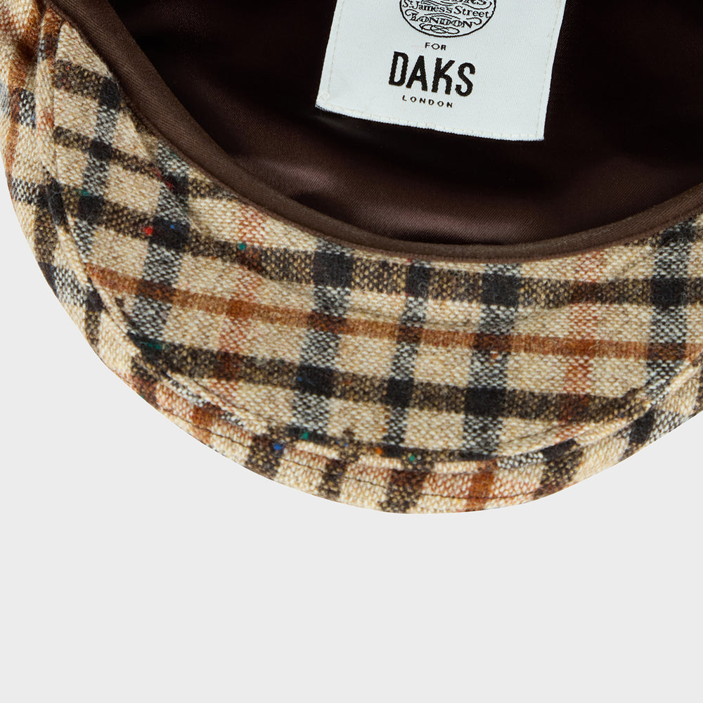 House Check Flat Cap