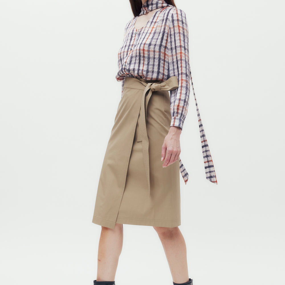 
                      
                        Wrapped Trench Skirt
                      
                    