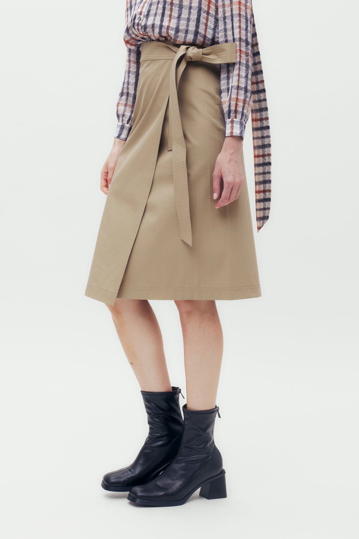 Wrapped Trench Skirt