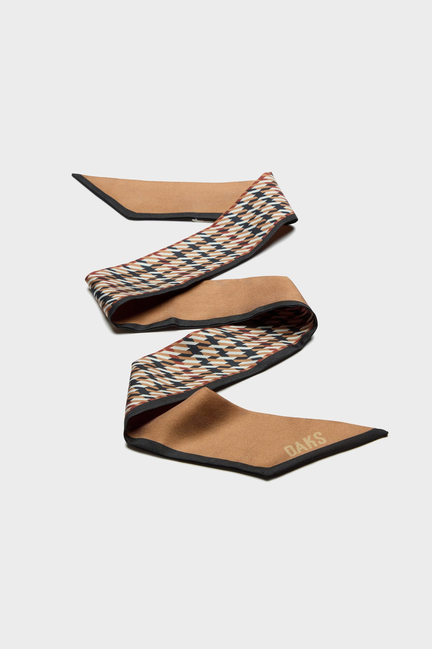 DAKS X World Land Trust Silk Scarf - Camel