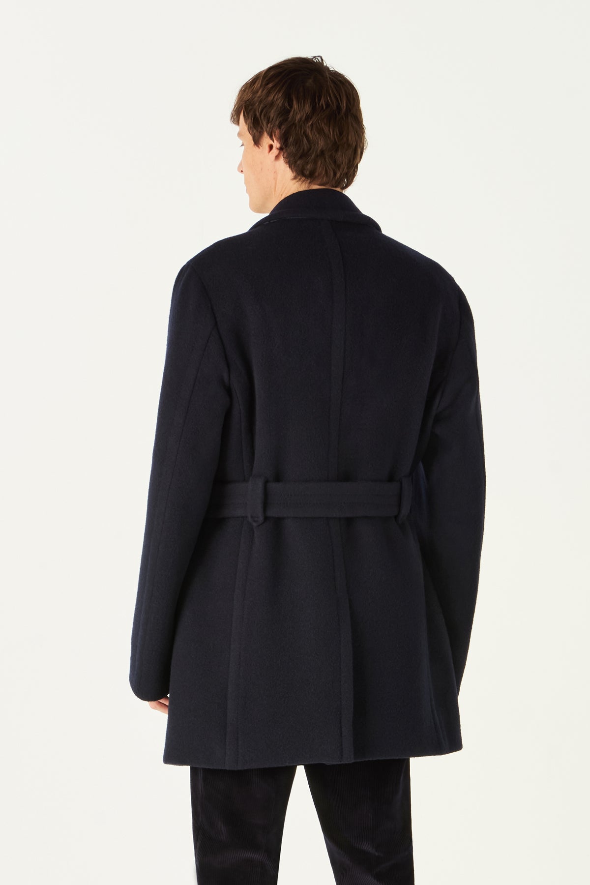 Belted Wool Peacoat