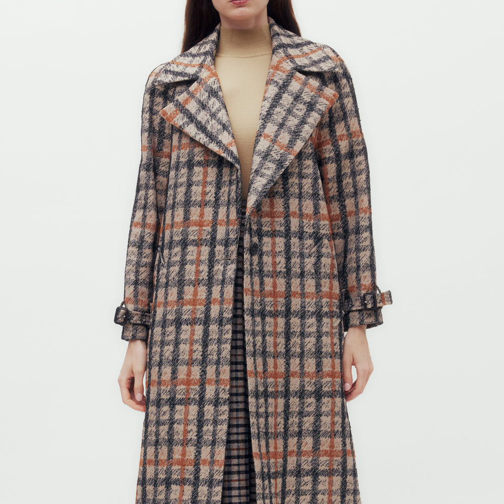 Pencil House Check Jacquard Coat