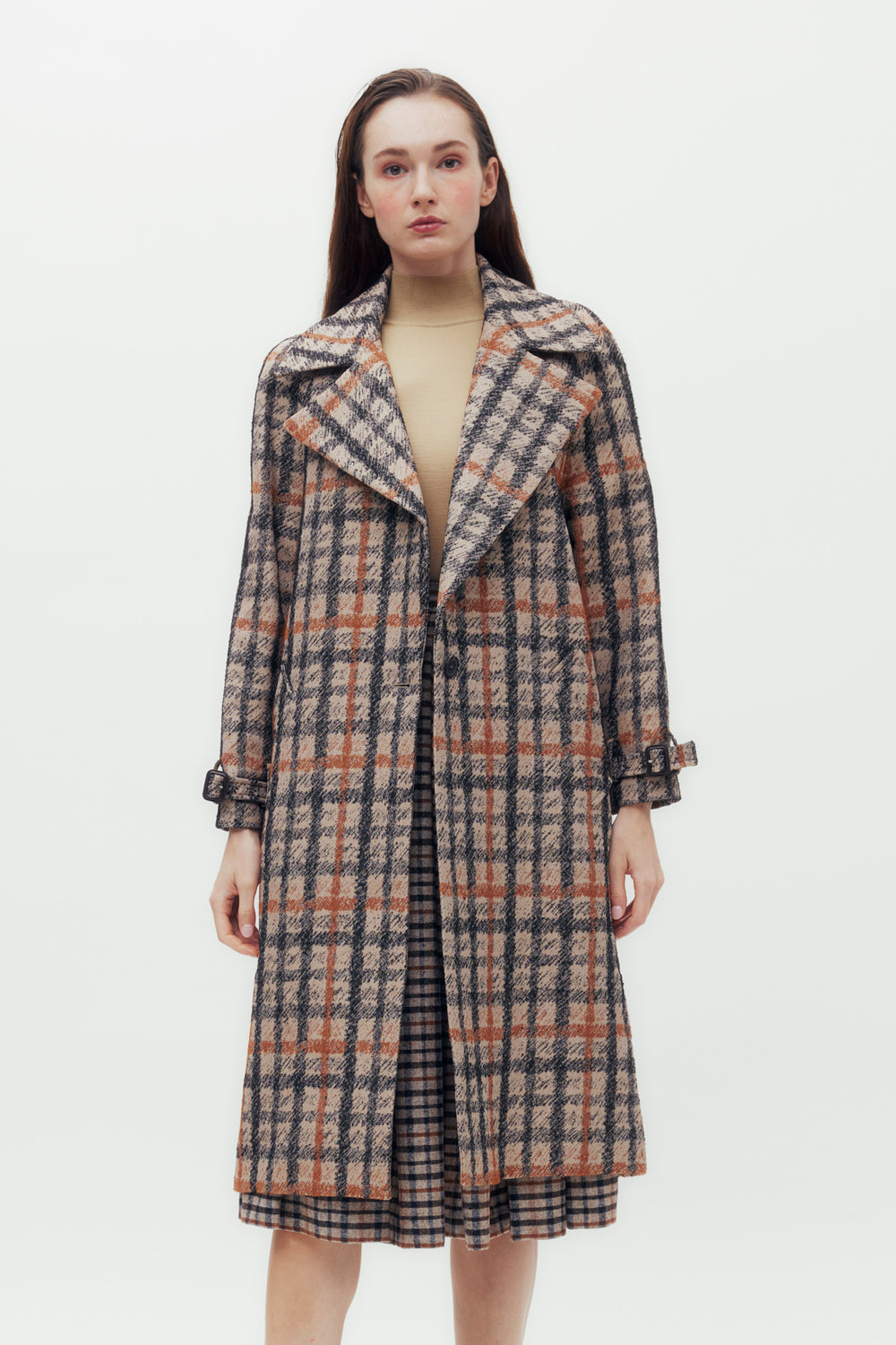 Pencil House Check Jacquard Coat