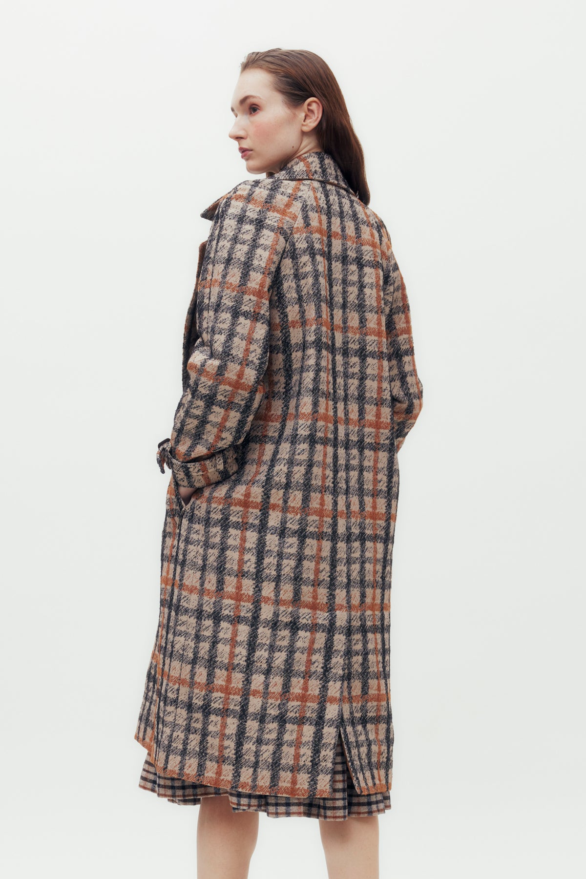 Pencil House Check Jacquard Coat