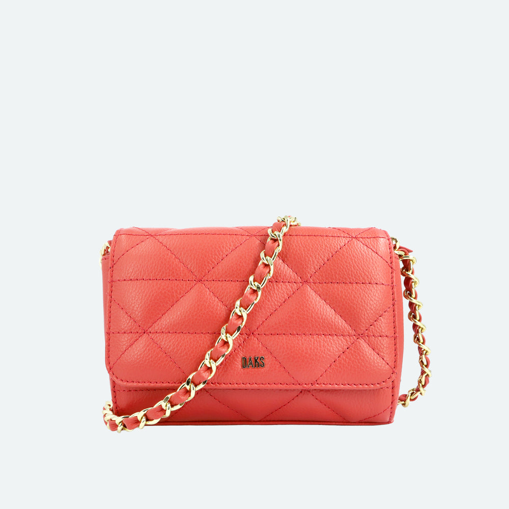 DAKS Logo Quilting Crossbody Bag DAKS Hong Kong