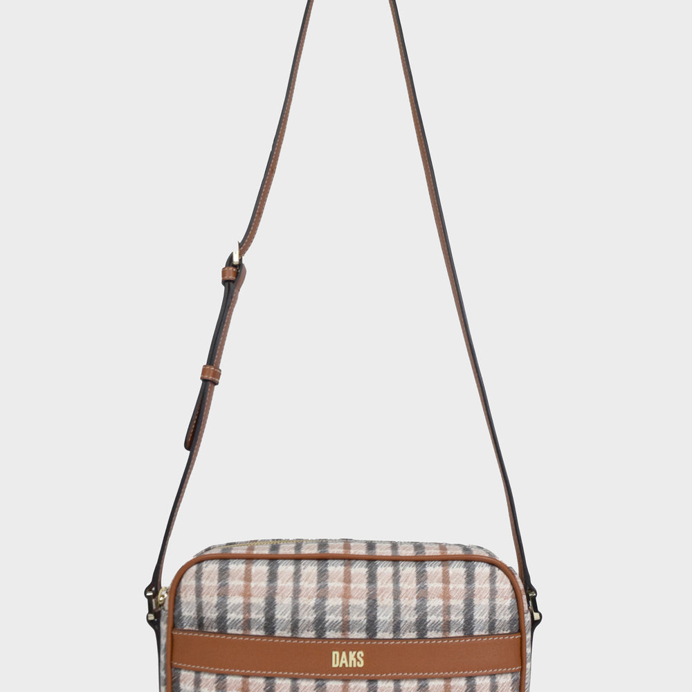 
                      
                        Pencil Check Crossbody Bag
                      
                    