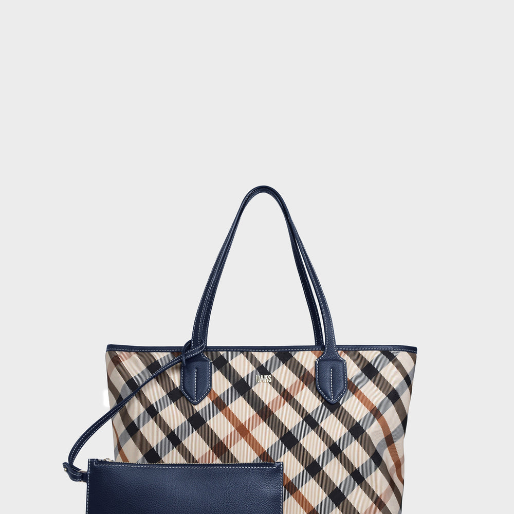 Bia House Check Tote Bag