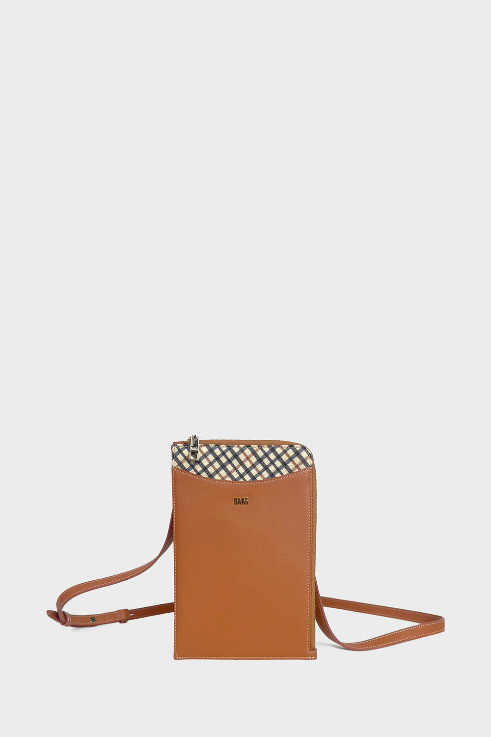 Bias House Check Passport Crossbody Bag