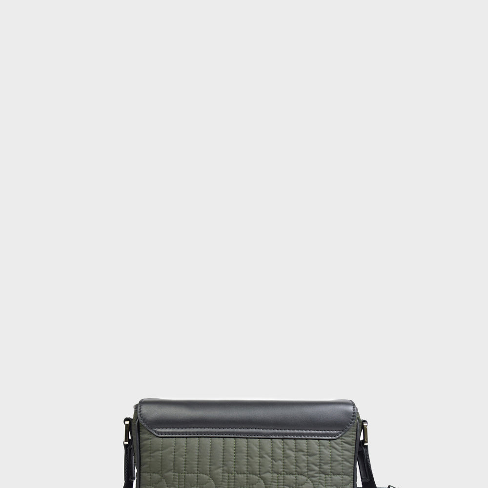 Logo Letter Quilted Crossbody Bag