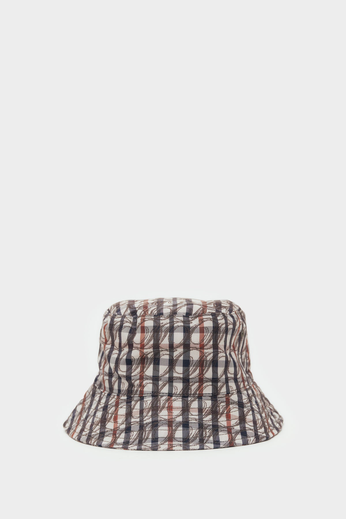 DD Logo on House Check Bucket Hat