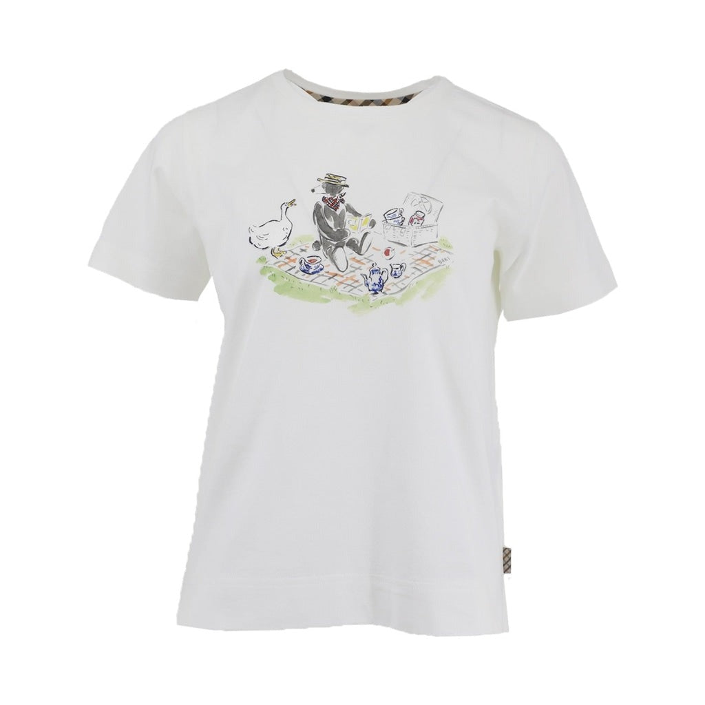Daks X Nagamiya Yoko Picnic Bear Tee White / 38