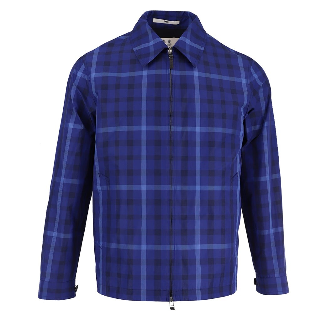 Mens Check Woven Blouson