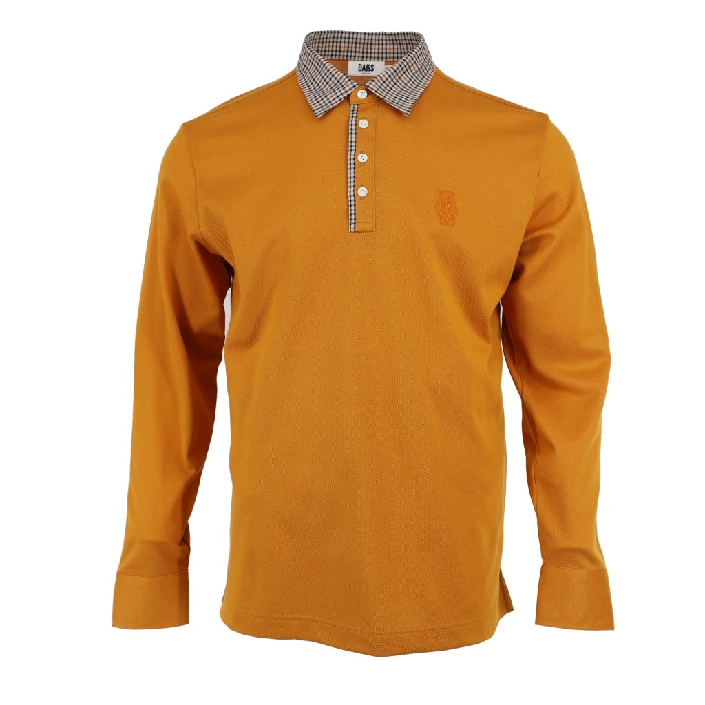 Mens Cotton Knit Polo Desert Sun / 48