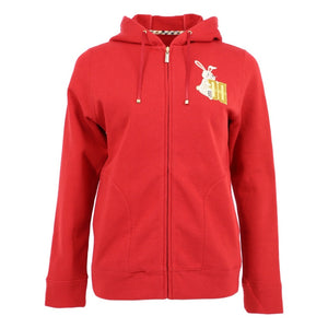 Womens Cotton Knit Parka Red / 38 Ladies