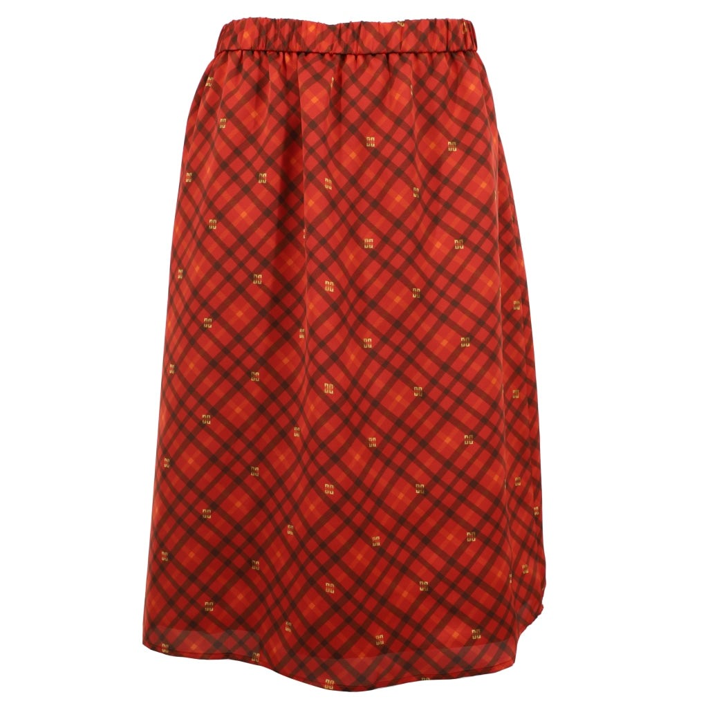 Womens Polyester Woven Skirt 38 / Red Ladies